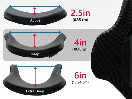 ADI Replacement Foam | Aluminium / Carbon Fibre Back with Deep Contour - Tall