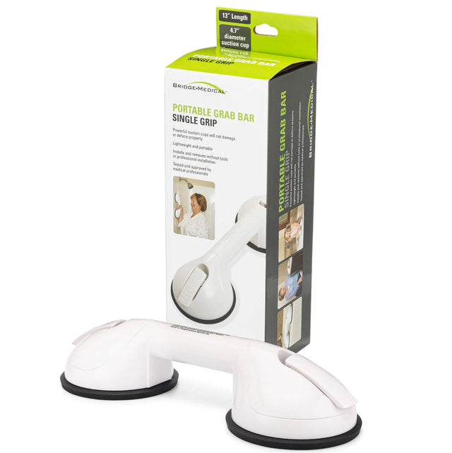 Single Grip Portable Suction Grab Bar