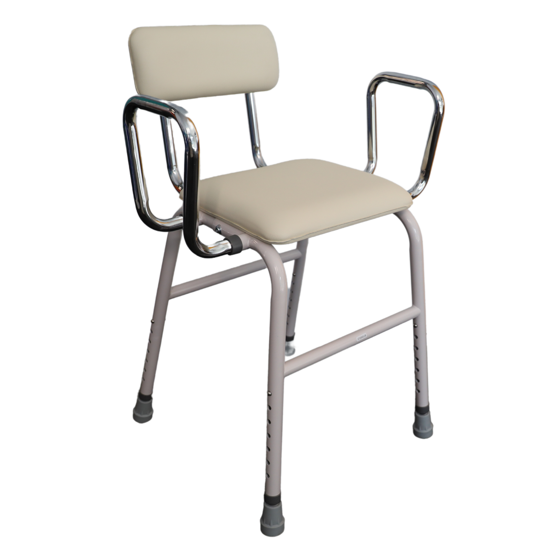 Perching Stool with Arms and Backrest