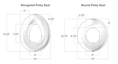 Special Tomato Portable Potty Seat - Round