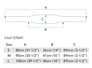 Bodypoint Aeromesh Calf Strap Support