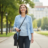 Black Foldable Adjustable Cane