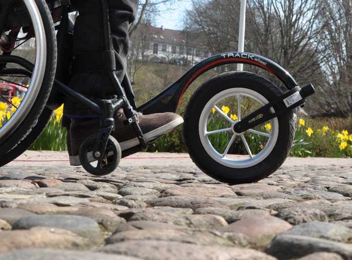 Double Arm Aluminium 12" Outdoor Track Wheel