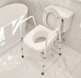 Mowbray Lite Toilet Frame & Seat - Width Adjustable