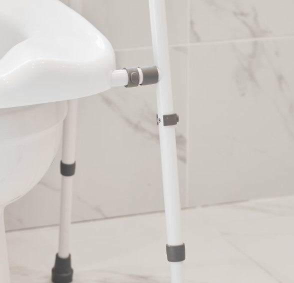 Mowbray Lite Toilet Frame & Seat - Width Adjustable