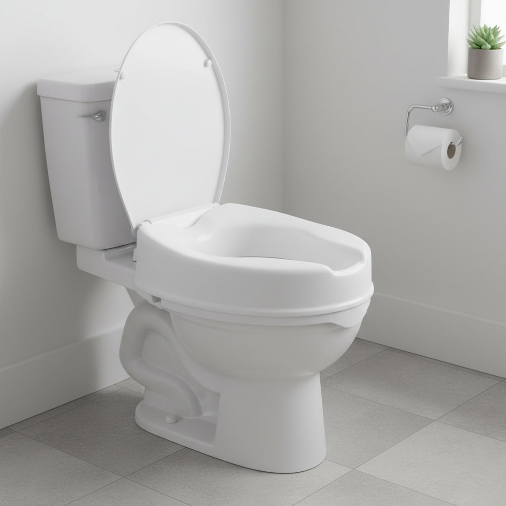 Raised Toilet Seat with Lid - 150mm