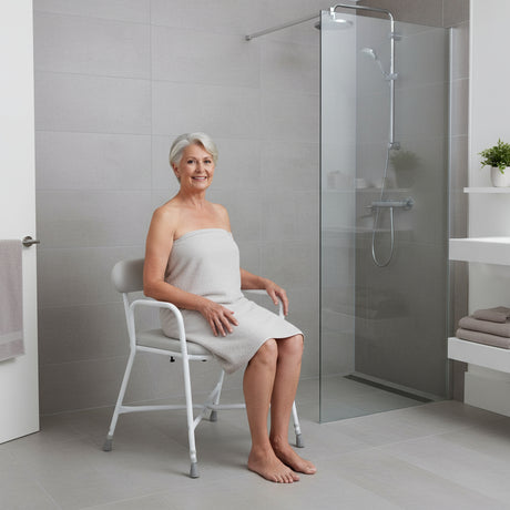 Sherwood Plus Bariatric Shower Stool with Back