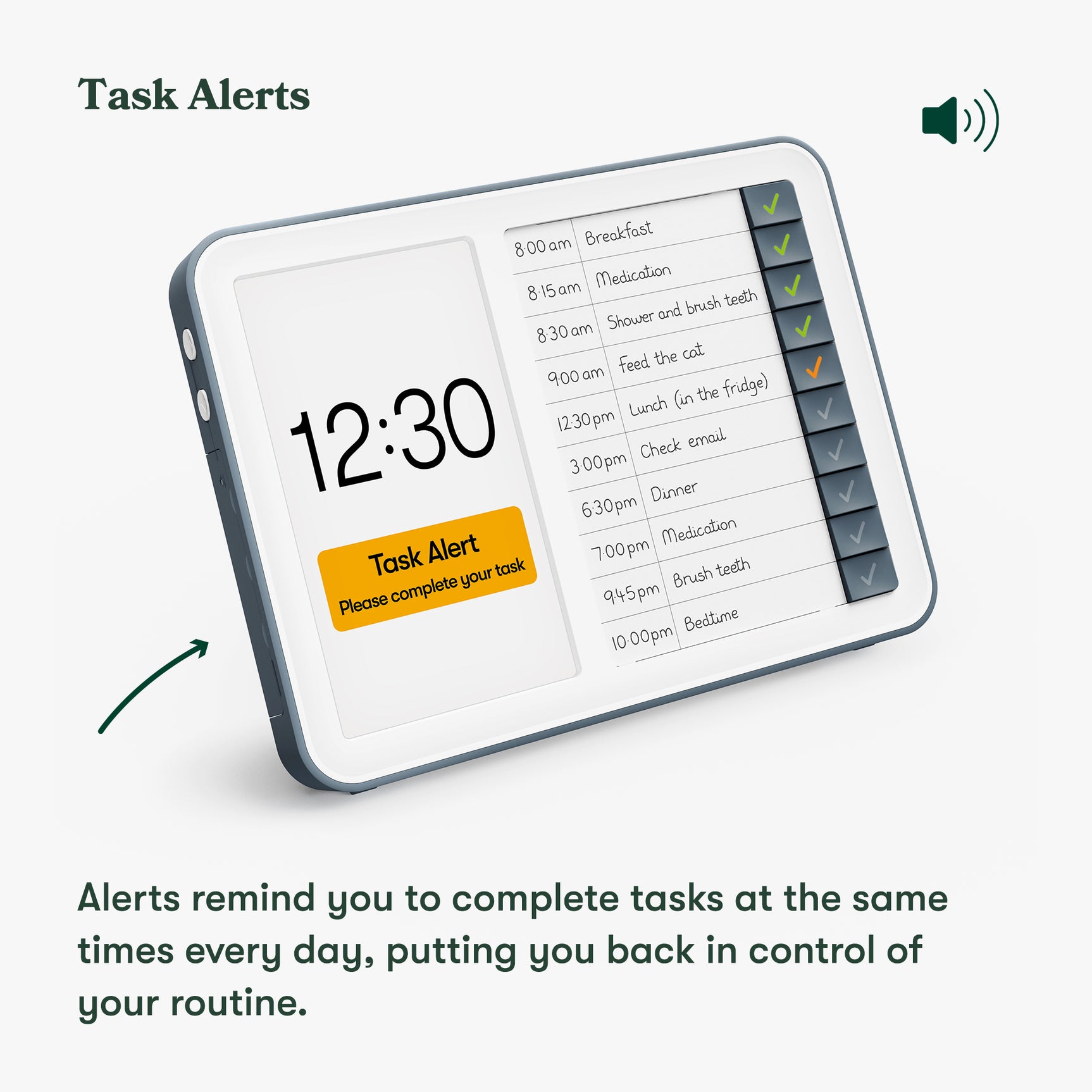 Day Hub Task Reminder Clock